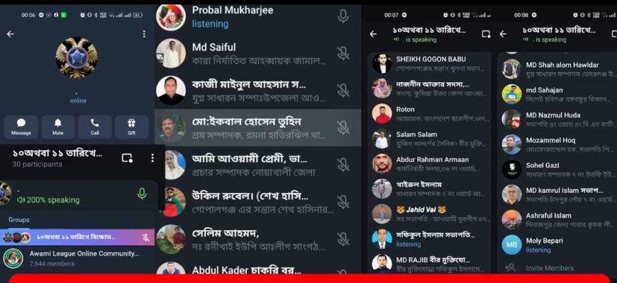 আওয়ামী লীগের টেলিগ্রাম গ্রুপে ১১ ডিসেম্বর–পরবর্তী ‘পরিকল্পনা’ নিয়ে আলোচনা